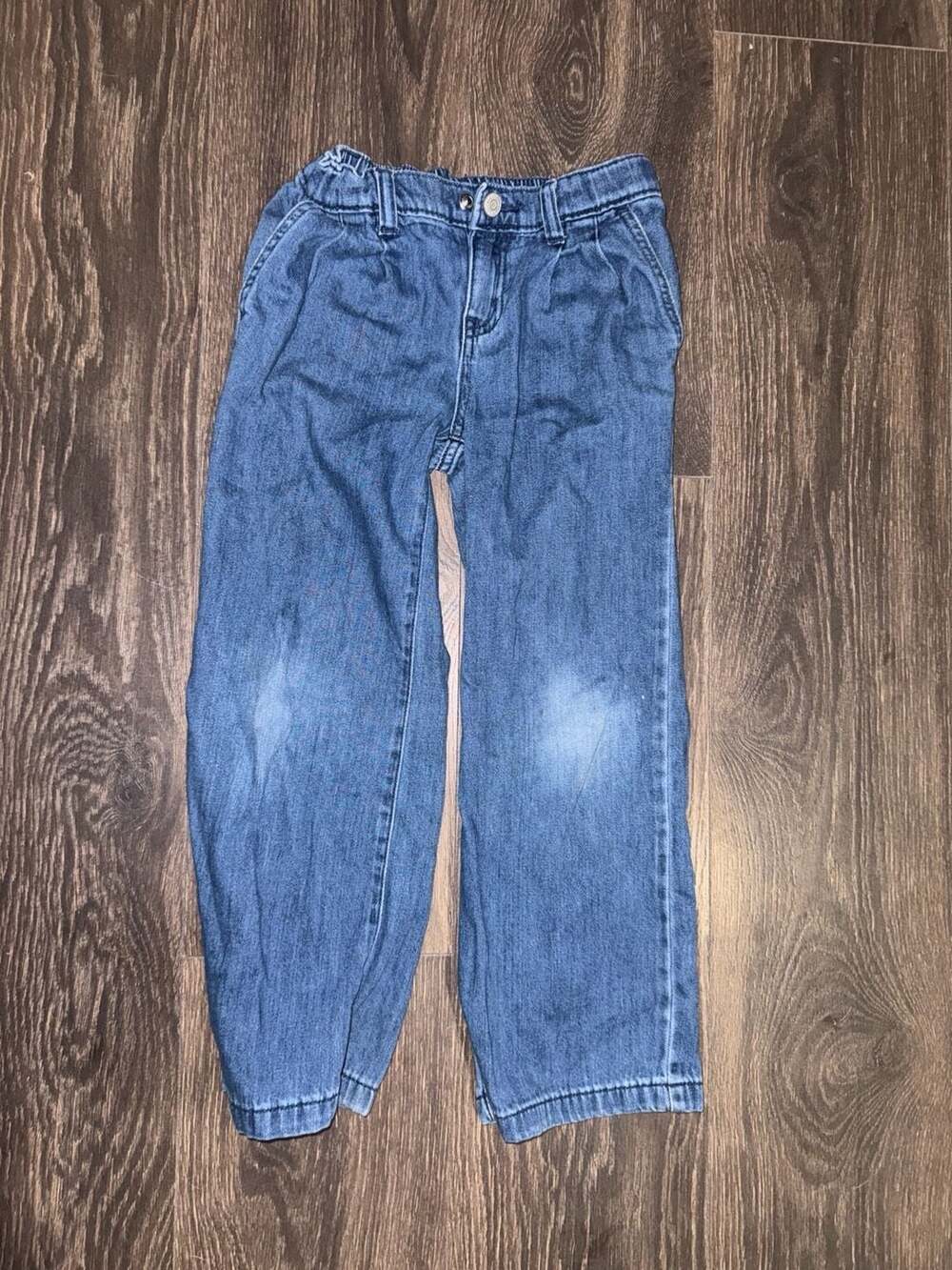 Cat & Jack Wide Leg Jeans Size 6/7 Blue Denim